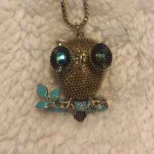 Gold Owl Necklace